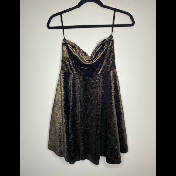 Free People Fit Flare Shattered Strapless Dress - Picture 6 of 11